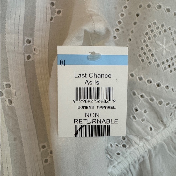 NWT- Madewell Pintuck Ruffle Puff Sleeve Top, White, Medium - Picture 11 of 12